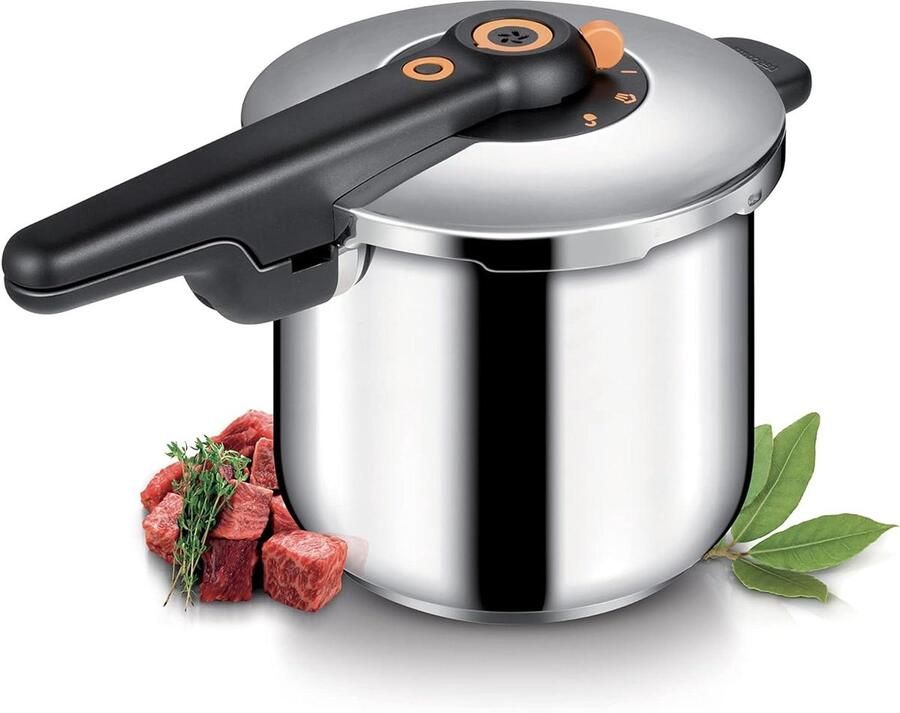 Snelkookpan Drukpan Stoofpan Snel Koken 3-laagse sandwichbodem 75 liter Metaalkleur
