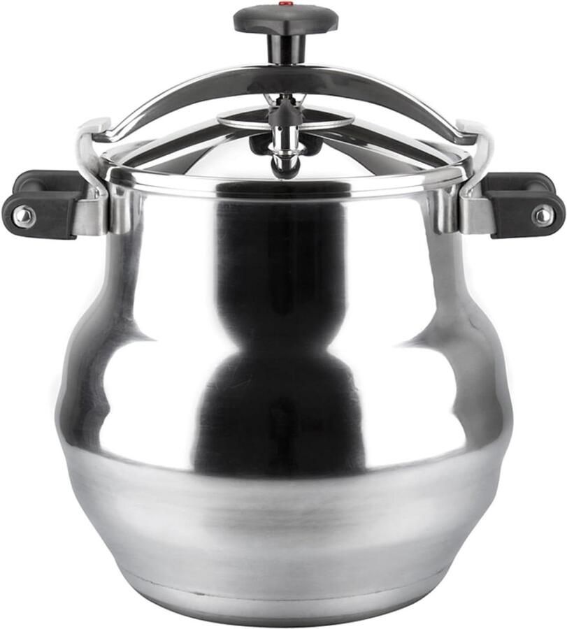 Snelkookpan Drukpan Stoofpan Snel Koken 3 Veiligheidssystemen 22 Liter Metaalkleur