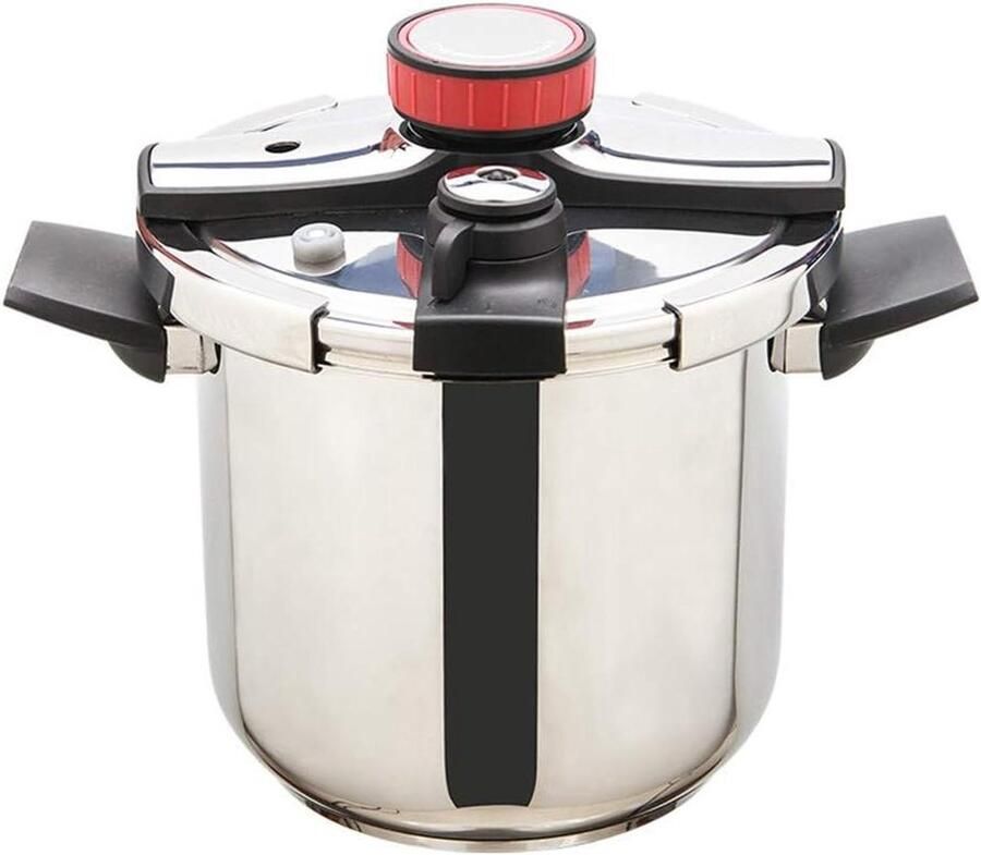 Snelkookpan Drukpan Stoofpan Snel Koken Roestvrij Staal 6 Liter Zilver