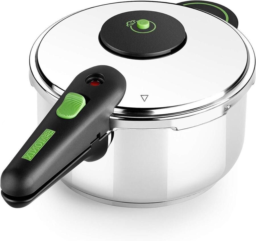 Snelkookpan Drukpan Stoofpan Snel Koken Triple Veiligheidssysteem 4 liter Zilver