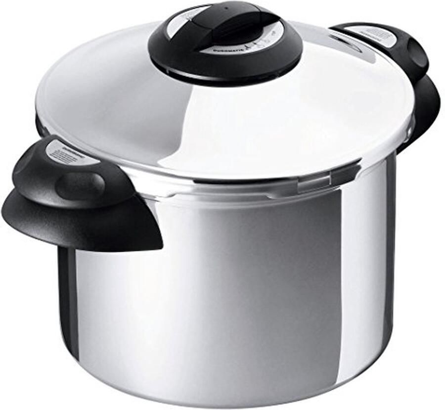 Snelkookpan Drukpan Stoompan Snel Koken Energie Besparend 6 Liter Zilver