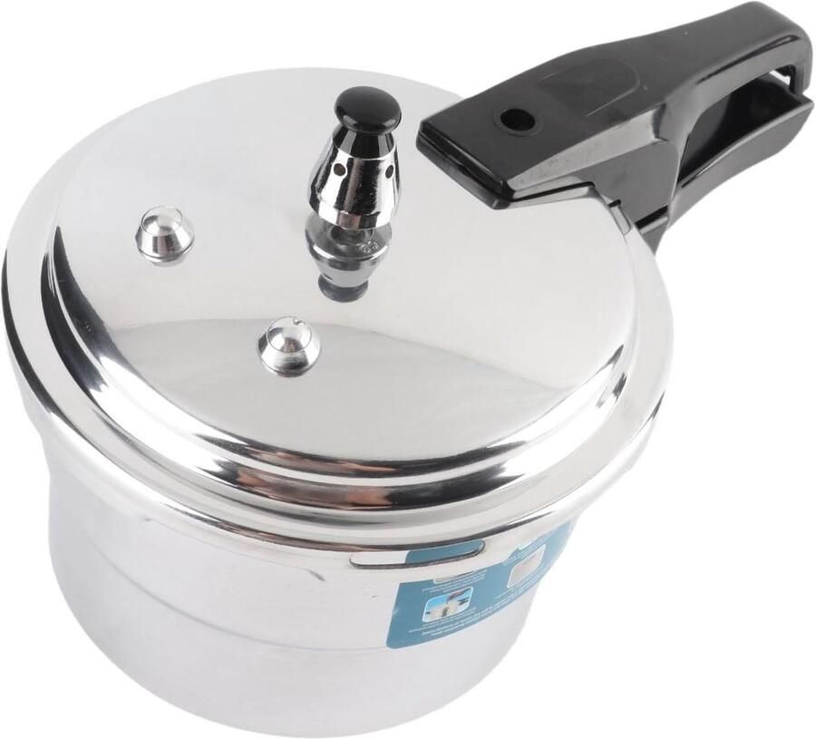 Snelkookpan Drukpot Voedzaam Koken Explosieveilig 5 Liter Aluminium