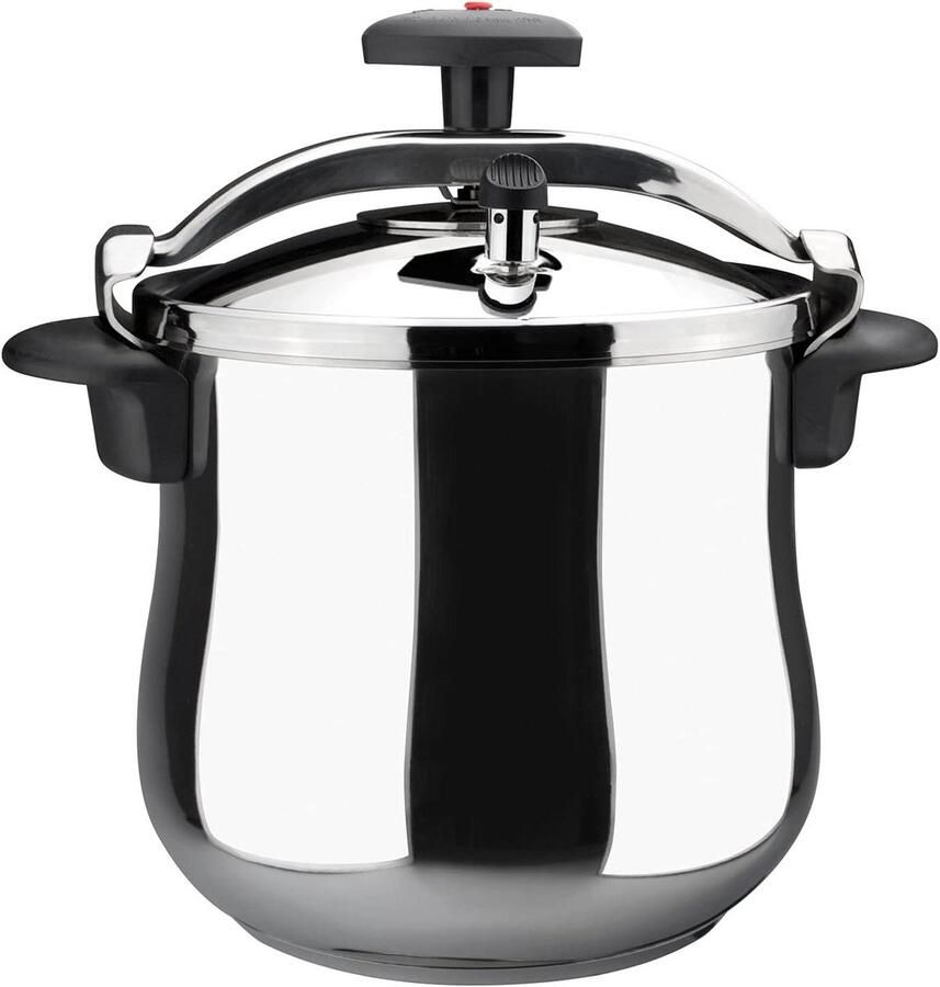 Snelkookpan Druppan Bombeada Snel Koken Gebogen Design 10 Liter Metallic