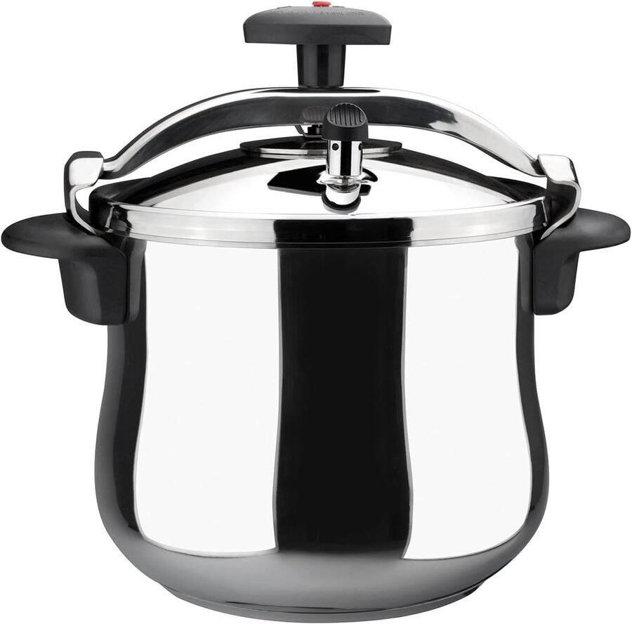 Snelkookpan Druppan Express Snel Koken 3 Veiligheidssystemen 8 Liter Metaalkleur