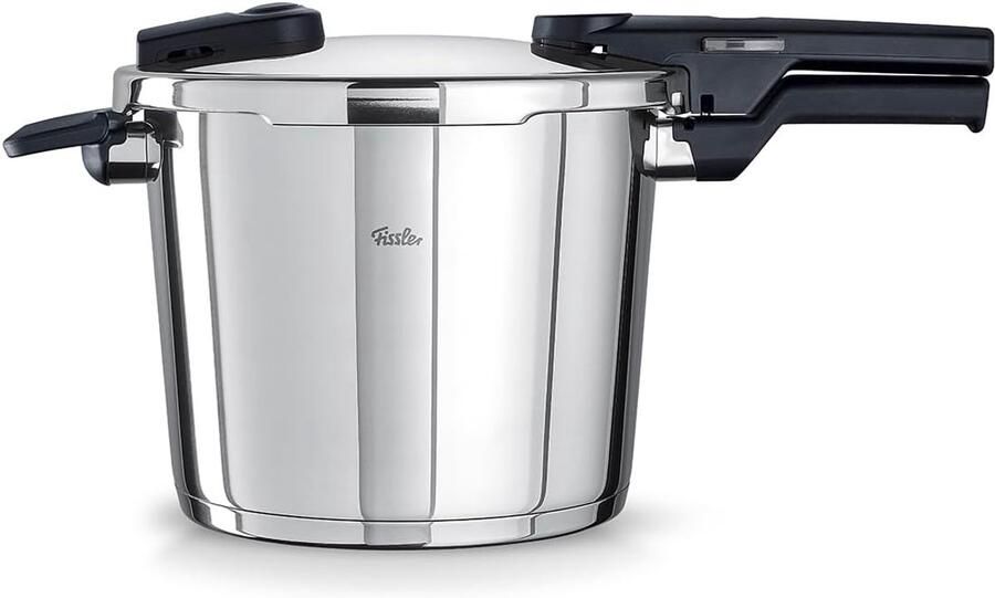 Snelkookpan Stoompan Snel Koken Gemaakt in Duitsland 6 Liter Zilver