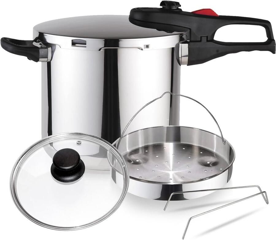 Snelkookpan Druppan Snel Koken 5 Veiligheidssystemen 7.5 Liter Zilver