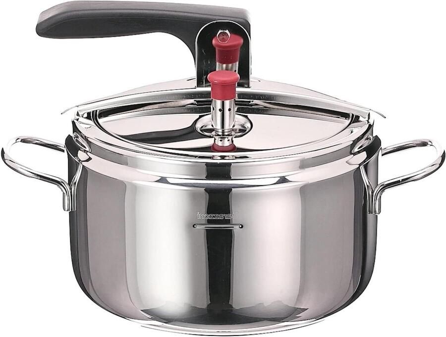 Snelkookpan RVS Drukpan Pan Snel Koken 3-Laags Bodem 5 Liter 22 cm Zilver