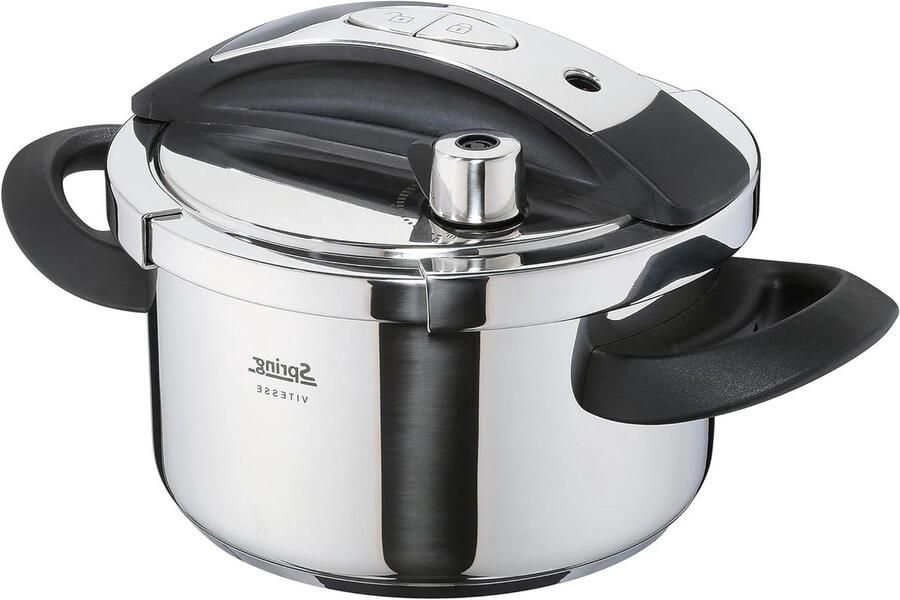 Snelkookpan Druppan Snel Koken Meerlaagse Bodem 45 Liter Zilver