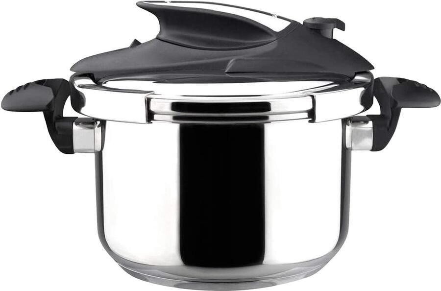 Snelkookpan Druppan Voedselbereiding 5 Veiligheidssystemen 4 Liter Metaalkleur