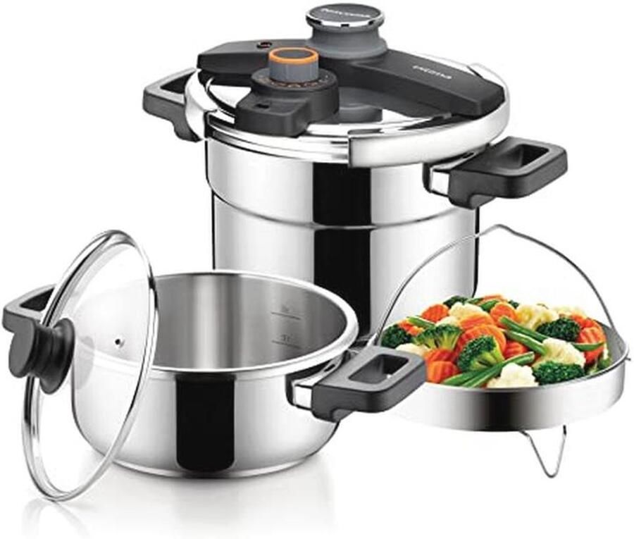 Snelkookpan Duo 4 0L en 6 0L Snel en efficiënt koken