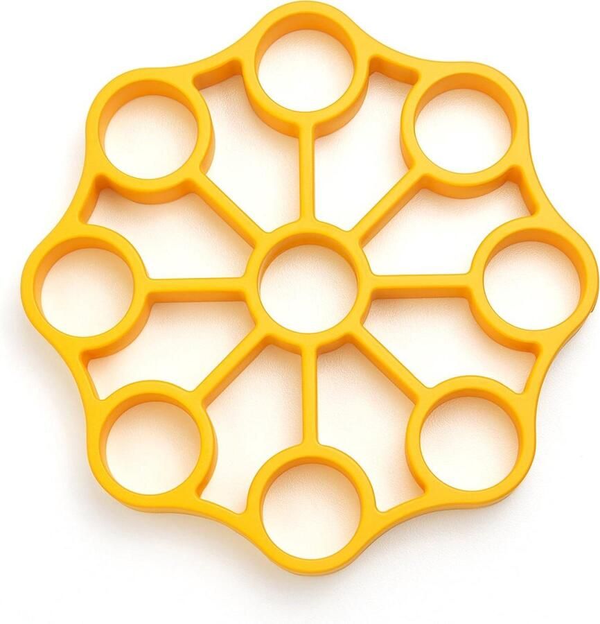 Snelkookpan Eierhouder Eierrek Eieren Koken Stabiel Rechtop 9 Eieren Geel