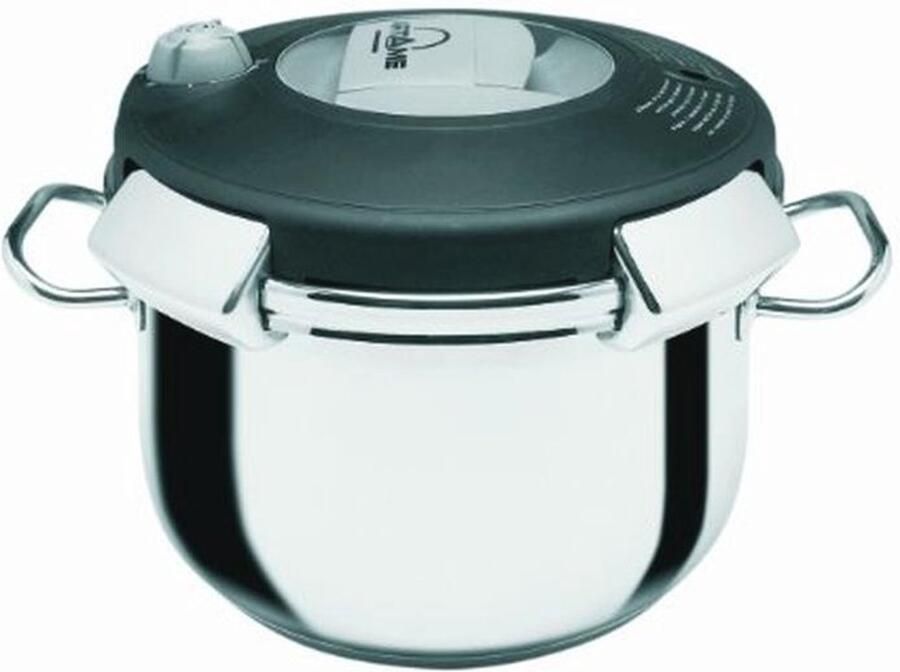 Snelkookpan en Stoompan 12L Roestvrij Staal Ø 24cm Geschikt voor Inductie