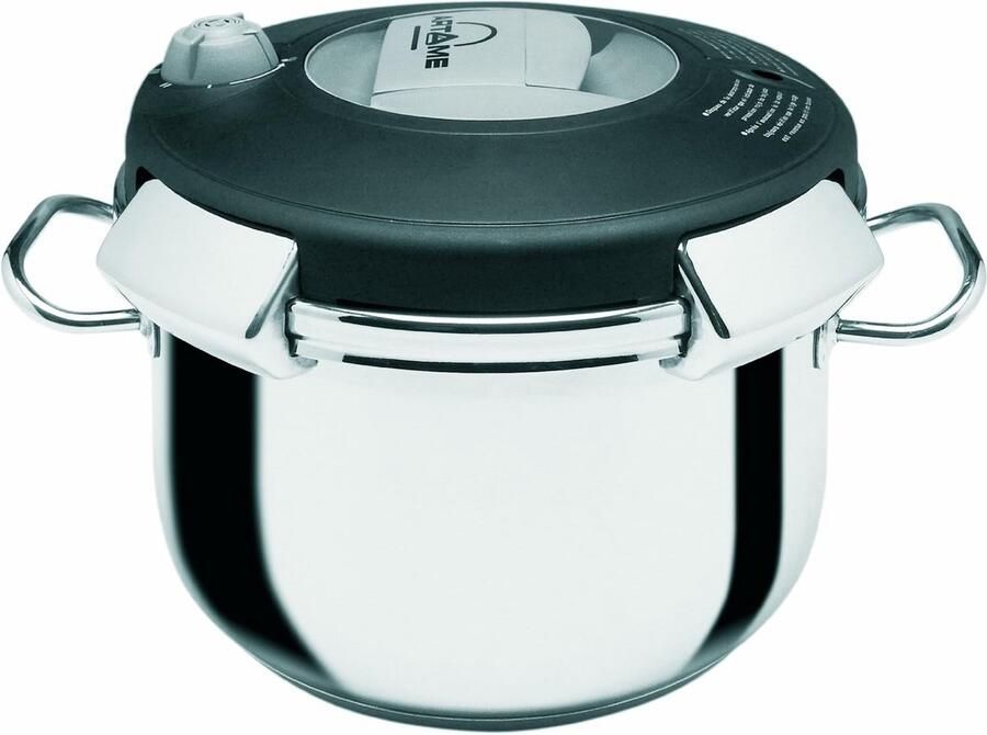 Snelkookpan en Stoompan 12L Roestvrij Staal Ø 24cm Geschikt voor Inductie