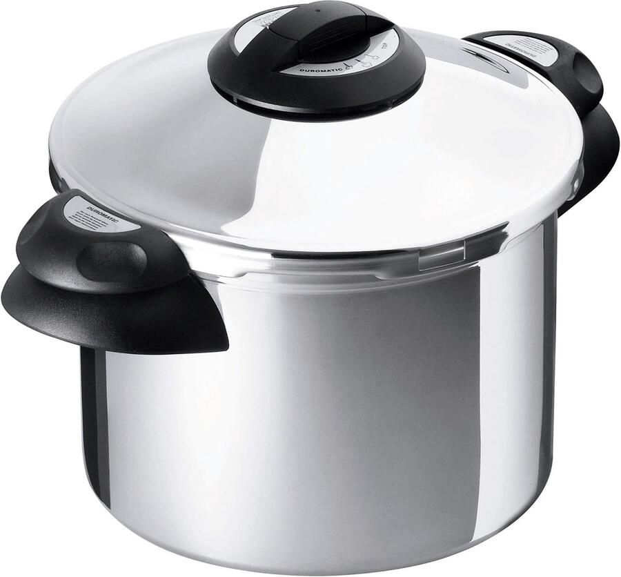 Snelkookpan Stoompan Inductie Energie Besparen Zwitserse Kwaliteit 4 Liter Zilver