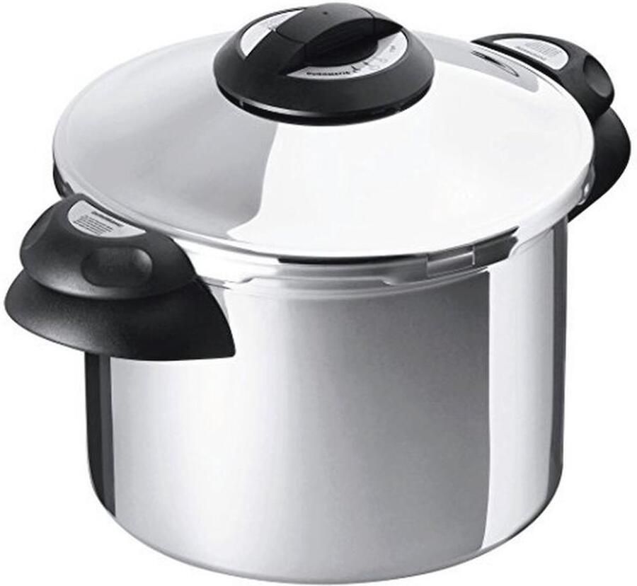 Snelkookpan Stoompan Inductie Energie Besparen Zwitserse Kwaliteit 4 Liter Zilver