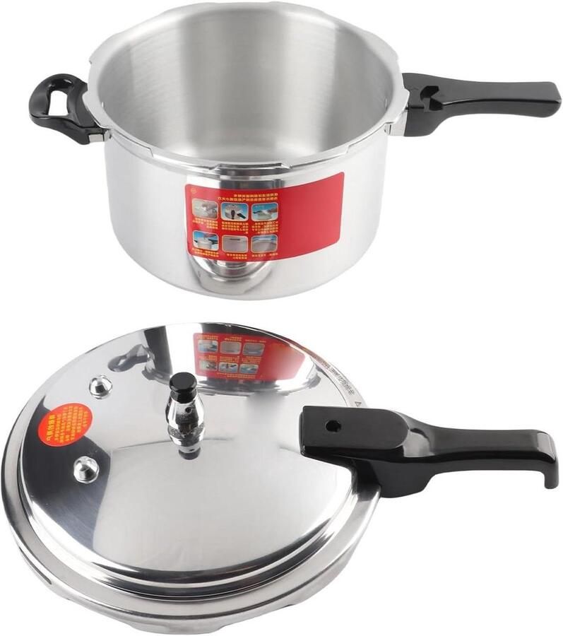 Snelkookpan Grote Pan Snel Koken Explosieveilig Ontwerp 7 Liter Grijs