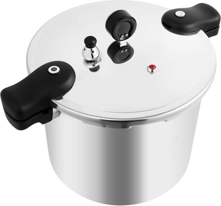 Snelkookpan Grote pan Snel koken Hoge druk 90 kPa 22 liter inhoud Zilver