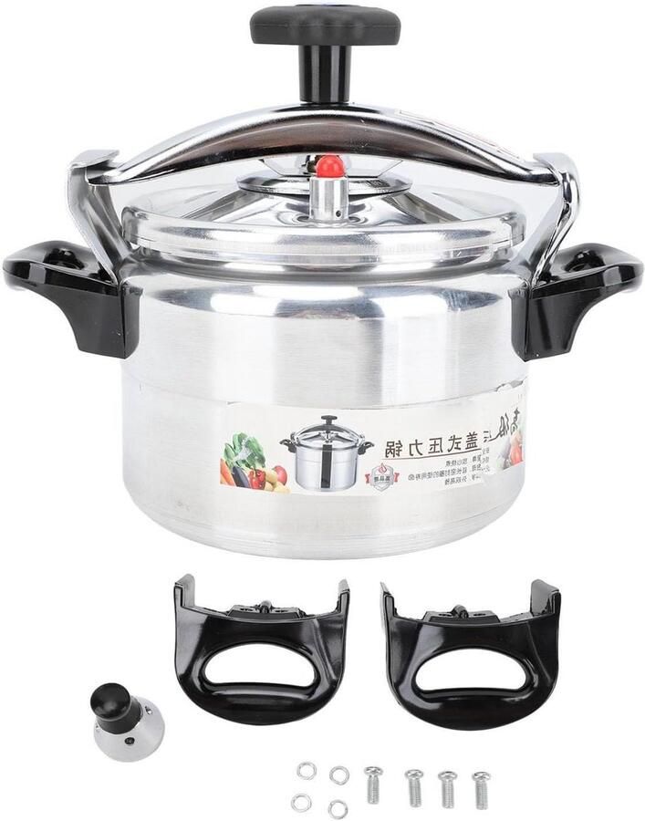Snelkookpan Hogedrukpan Snel Koken Antiaanbaklaag 5 Liter Grijs
