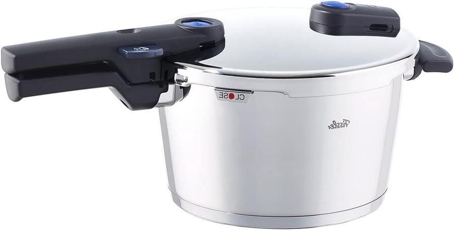 Snelkookpan Inductie Pan Snel Koken Twee Kookstanden 4.5 Liter Zilverkleurig