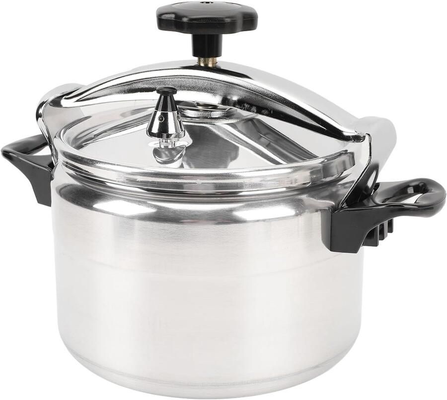 Snelkookpan Inmaakpan Drukkoker Snel Koken Gecoat Aluminium 7 Liter Zilver