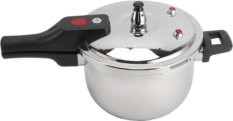 Snelkookpan Kookpot Snel Koken Roestvrij Staal 4 Liter Zilverkleurig