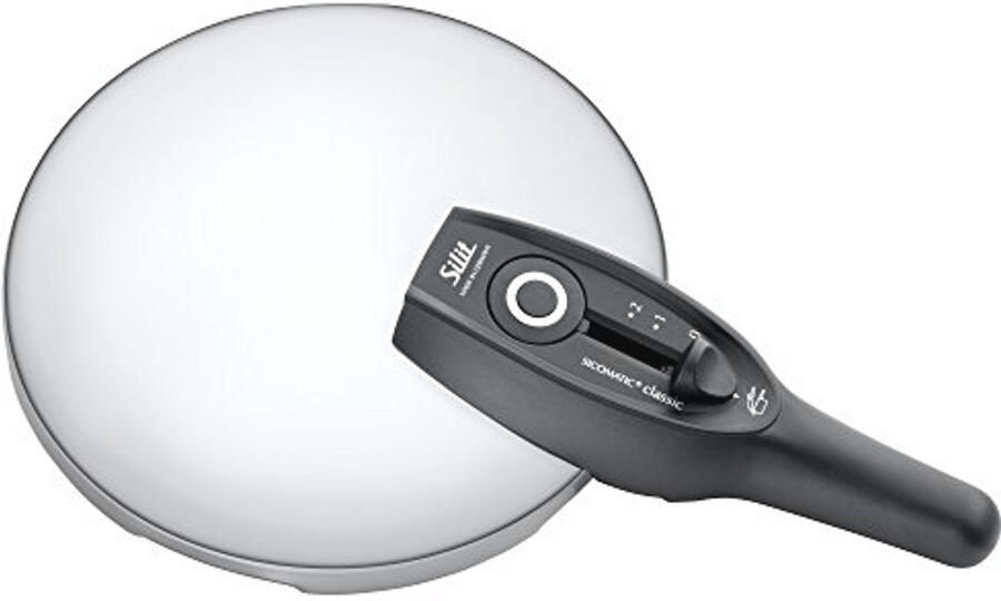 Snelkookpan met Metalen Deksel 18 cm Zilver