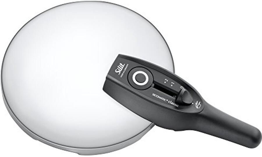 Snelkookpan met Metalen Deksel 18 cm Zilver