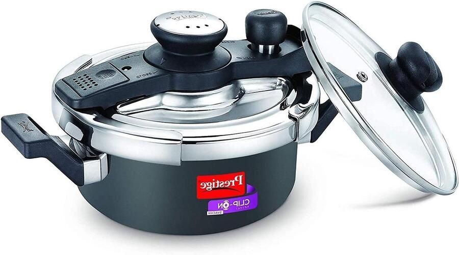 Snelkookpan Mini Pan Snel Koken Uniek Deksel 2 Liter Hard Anodised