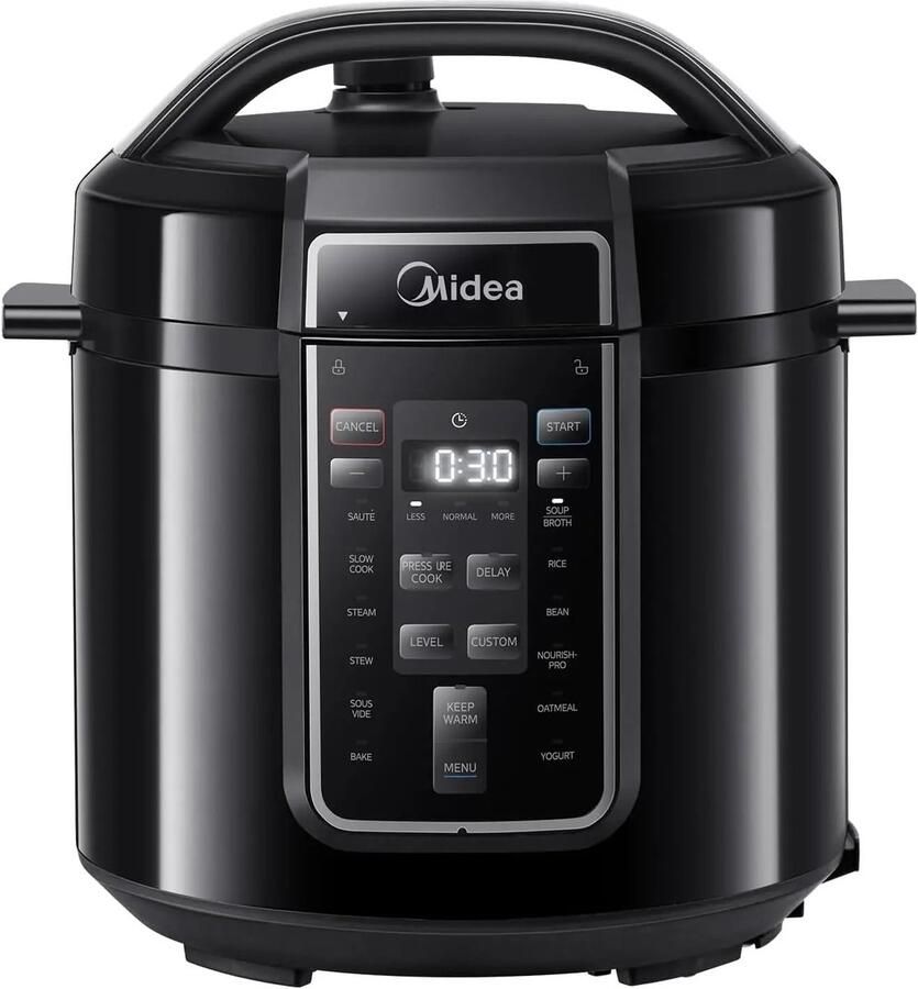 Snelkookpan – Multicooker Elektrische Snelkookpan Elektrische Multicooker – 9-in-1 – Rijstkoker – Stomer – Stoofpan – Yoghurtmaker – 6 Liter – Voor 5–6 Personen – Digitale Timer – Antiaanbak – Roestvrijstalen Binnenpan – Zwart – Met Accessoires