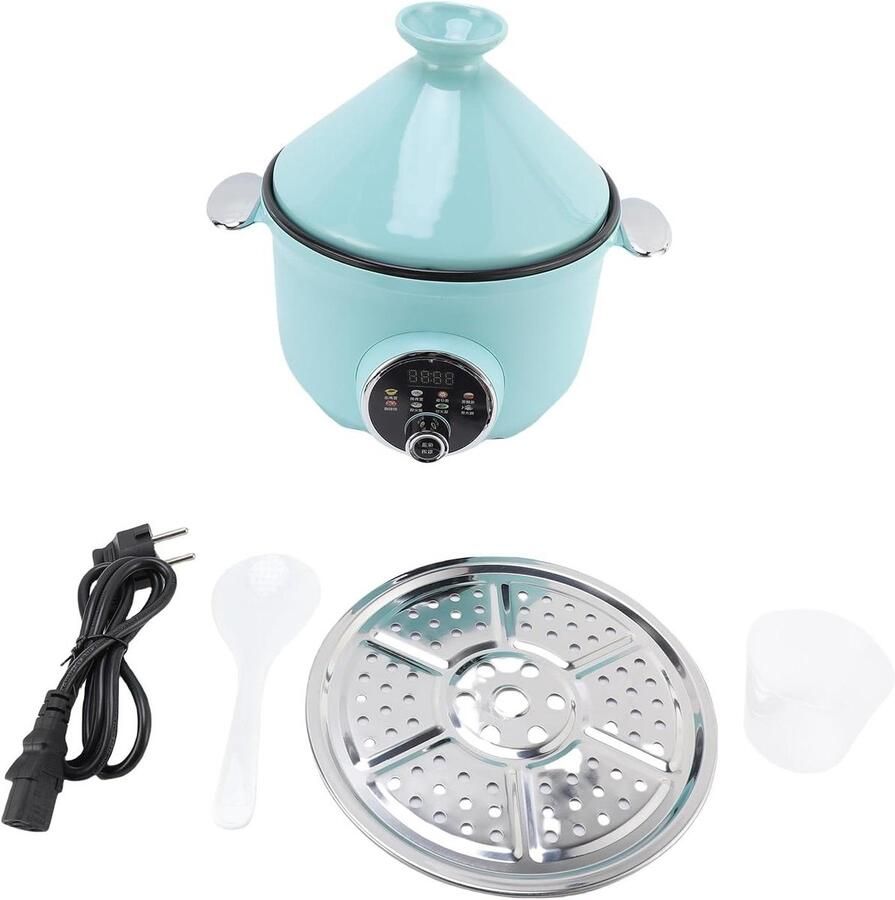 Snelkookpan Multicooker Stoofpot Gezond Koken Intelligente Functies 3.2 Liter Zwart