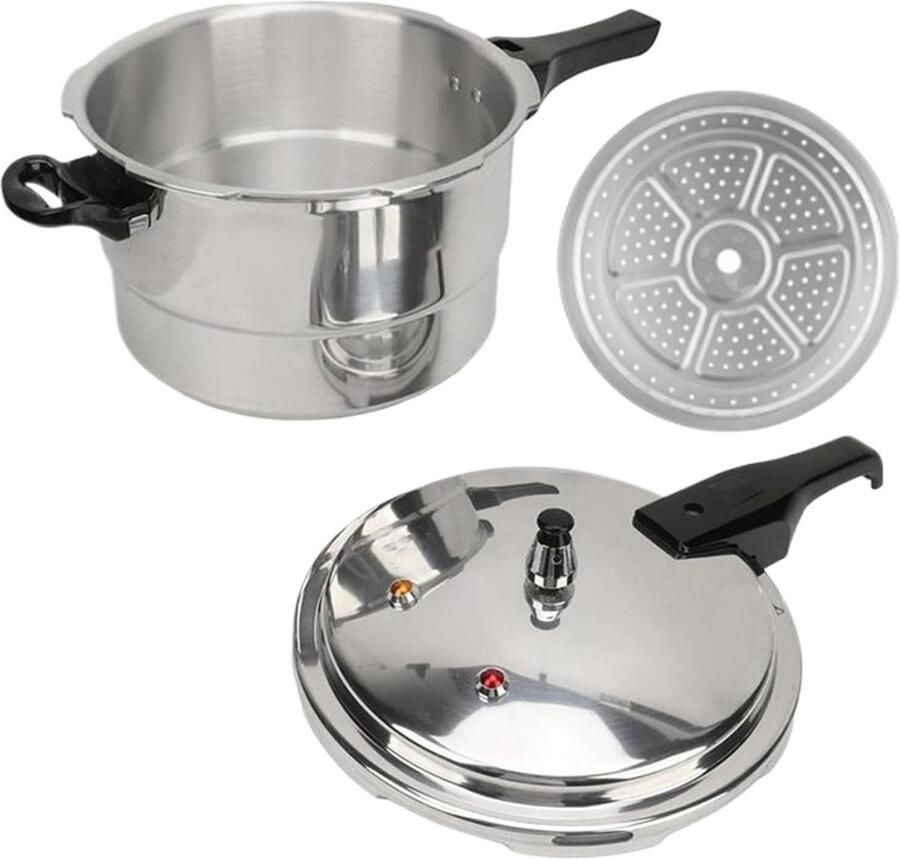 Snelkookpan Rijstkoker Stoominzet Maaltijden Bereiden Aluminiumlegering Constructie 5 Liter Capaciteit