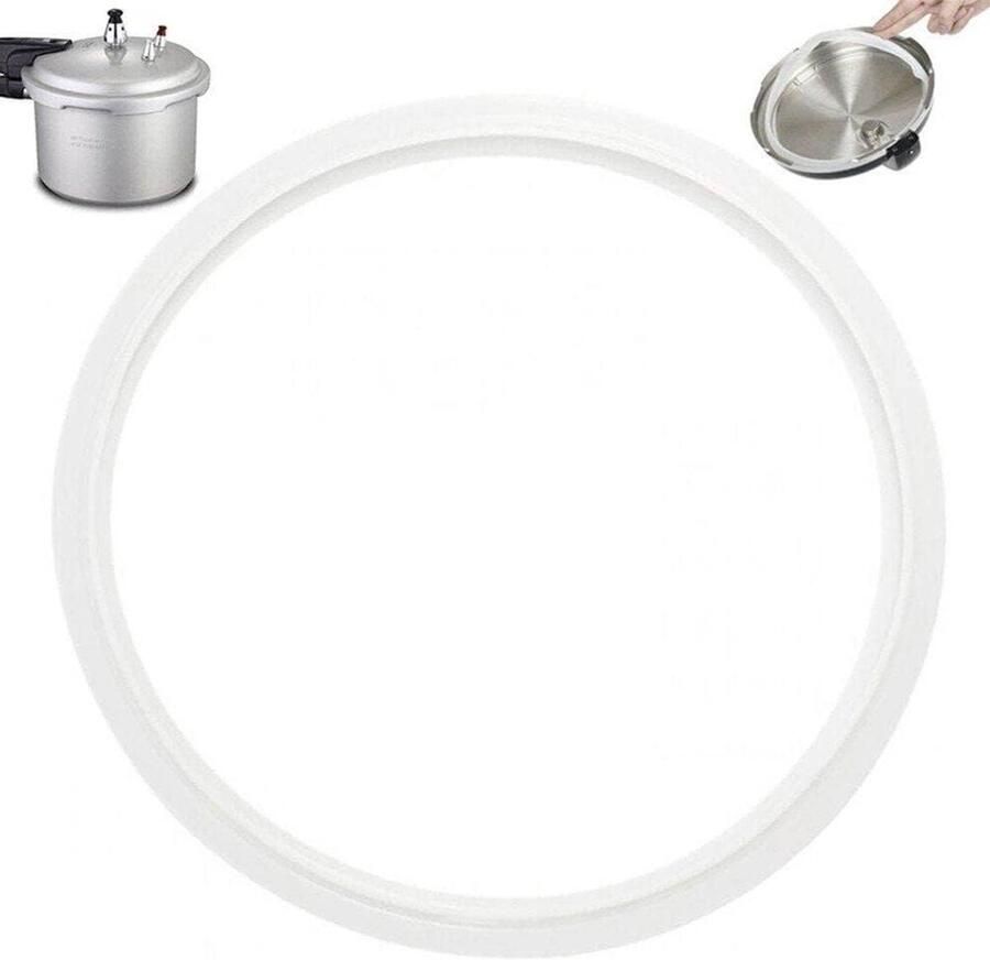 Snelkookpan Pakking Afdichtring Keuken Veilig Koken Voedselveilig Siliconen 22 cm Diameter Wit