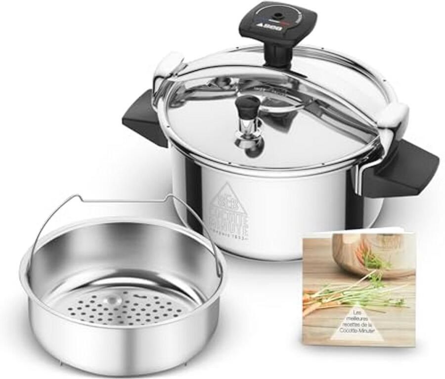 Snelkookpan Roestvrij Staal 4 5 l voor Inductie Veilig en Eenvoudig in Gebruik