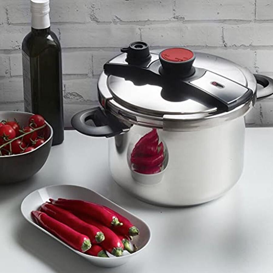 Snelkookpan roestvrij staal 6 liter voor inductie