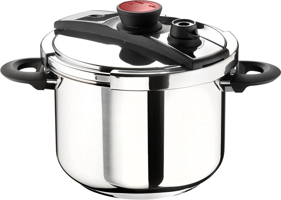 Snelkookpan roestvrij staal 6 liter voor inductie - Foto 2