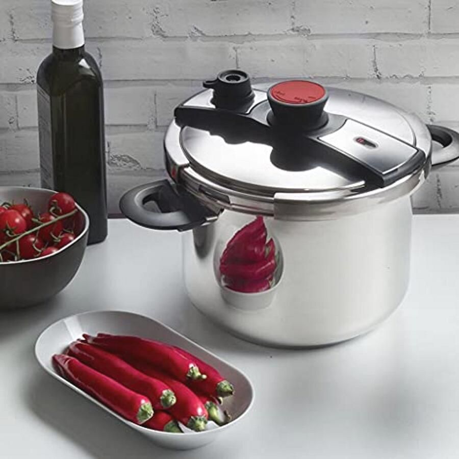 Snelkookpan roestvrij staal 6 liter voor inductie