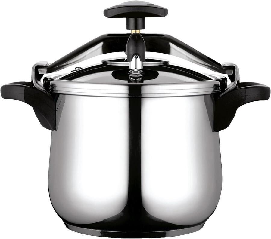Snelkookpan Roestvrij Staal Drukpan Express Snel Koken IMPAKSTEEL Bodem 8 liter Metaal