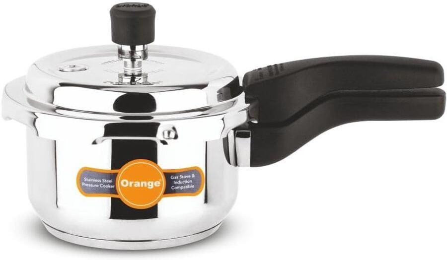 Snelkookpan Roestvrijstaal Drukpan Inductie Snel Koken Buitendeksel Ontwerp 2 liter Staal