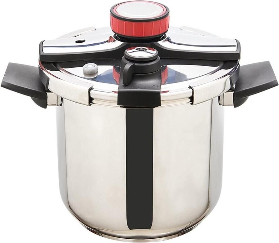 Snelkookpan Roestvrijstaal Drukpan Keuken Snel Koken 304 Roestvrij Staal 6L Zilver