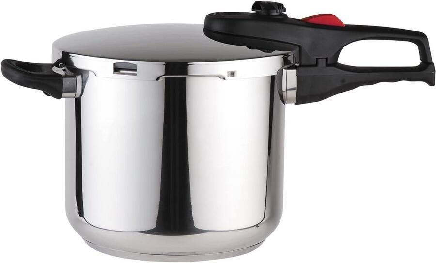 Snelkookpan RVS 6 Liter Geschikt voor Alle Warmtebronnen Inclusief Inductie