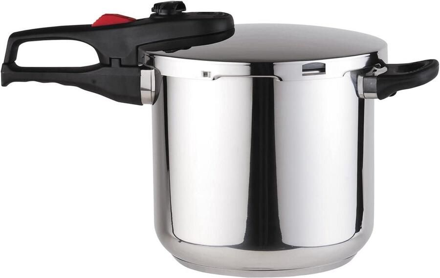 Snelkookpan RVS Drukpan Inductie Snel Koken 5 Beveiligingssystemen 75 Liter Zilver