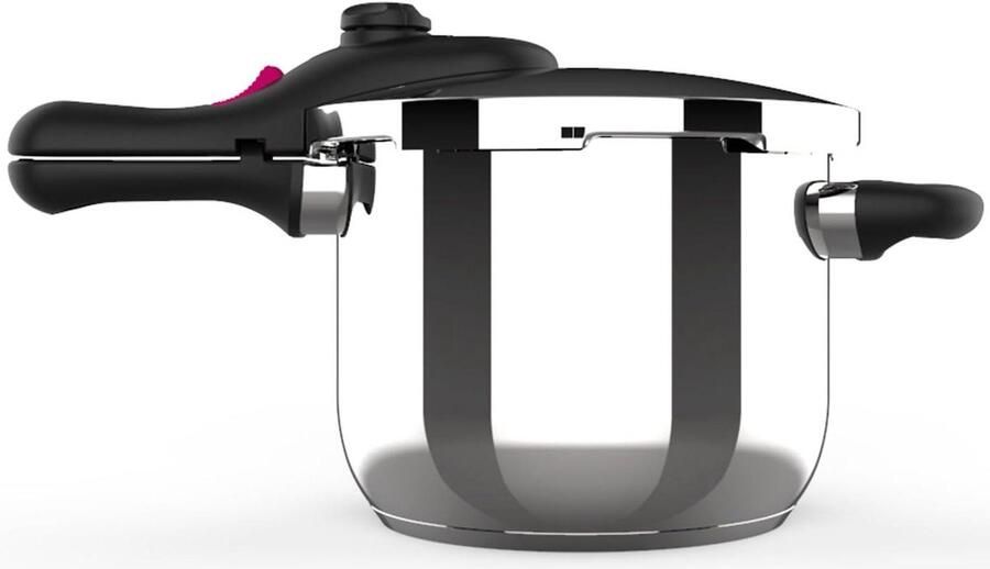 Snelkookpan RVS Drukpan Keuken Gezond Koken Drievoudig Veiligheidssysteem 6 Liter Zilver