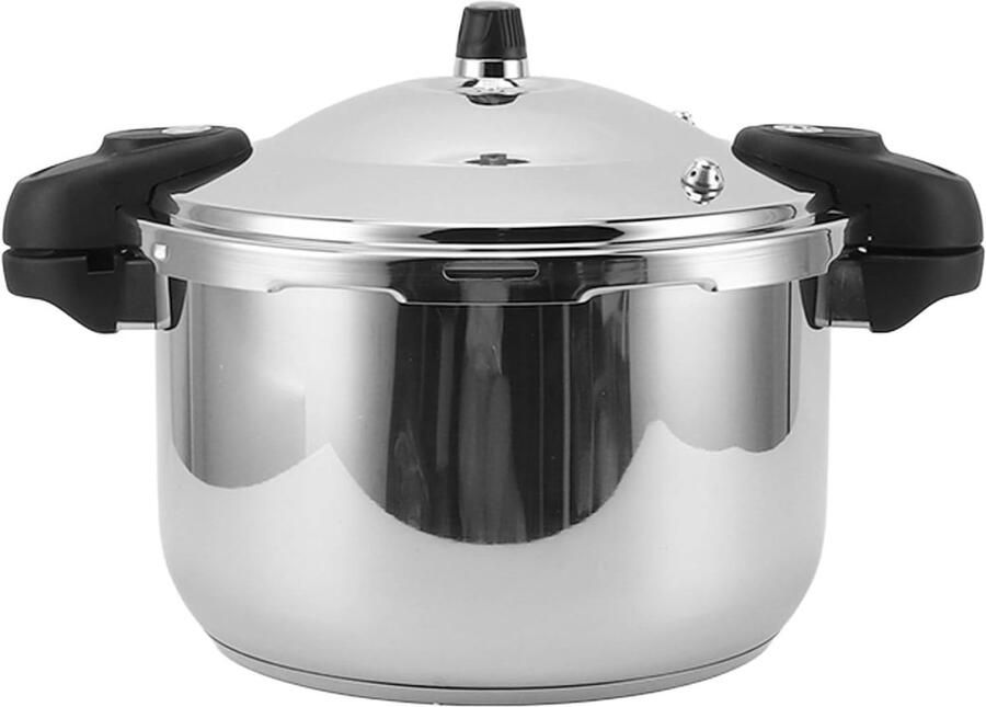 Snelkookpan RVS Grote Capaciteit Pan Snel Koken Meervoudige Veiligheid 10 Liter Zilver