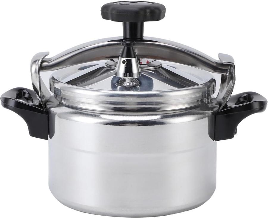 Snelkookpan Drukpan Snel Koken Explosiebestendig Ontwerp 5 Liter Capaciteit Zilverkleurig