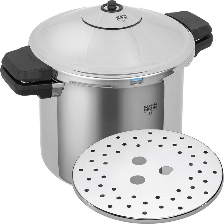 Snelkookpan Drukpan RVS Snel Koken Veiligheidsklep 8 Liter Zilver