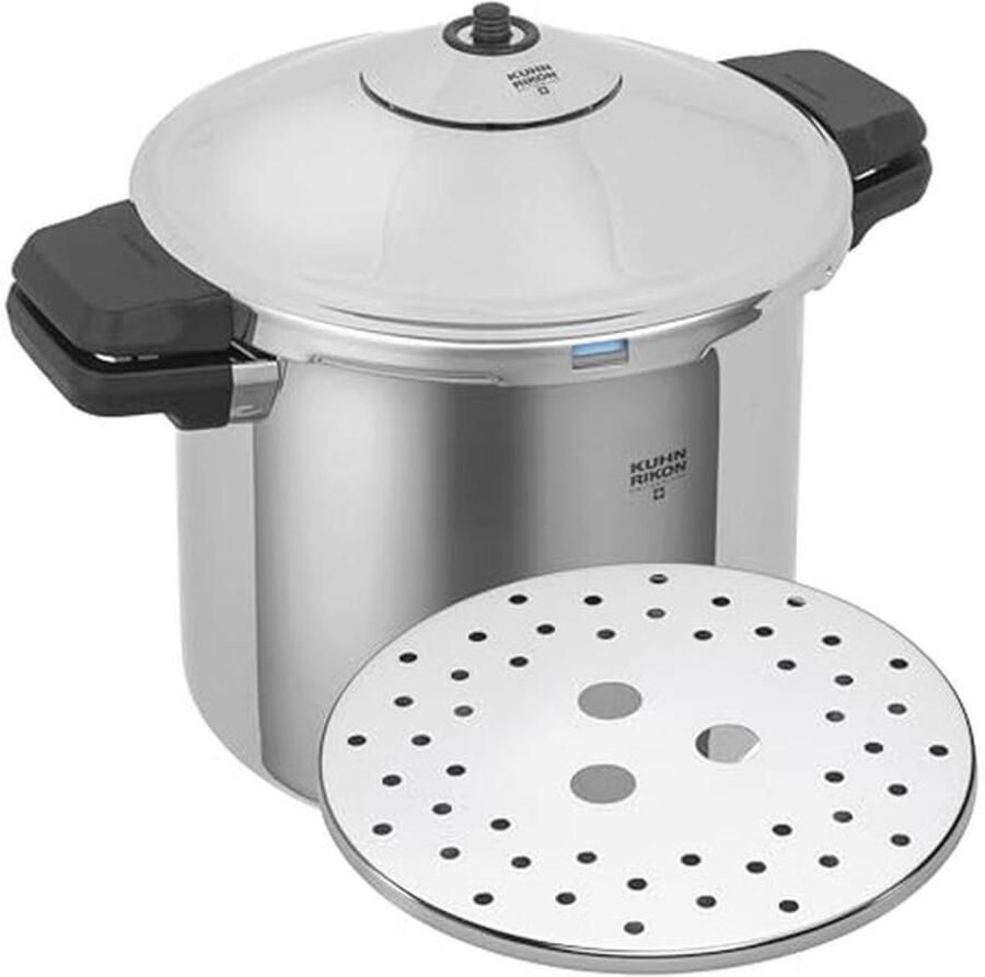 Snelkookpan RVS met Zijgreep en Inductie – 8 Liter 24 cm