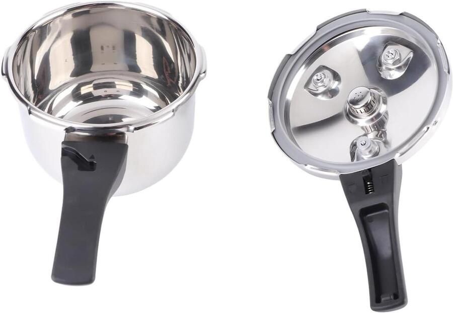 Snelkookpan Soep Pot Snelle Pan Snel Koken Gelijkmatige Warmte 6 Liter Zilver