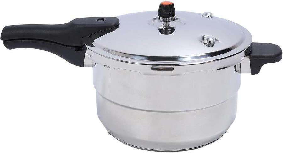 Snelkookpan Stoofpan Snel Koken Roestvrij Staal 8 Liter Zilver