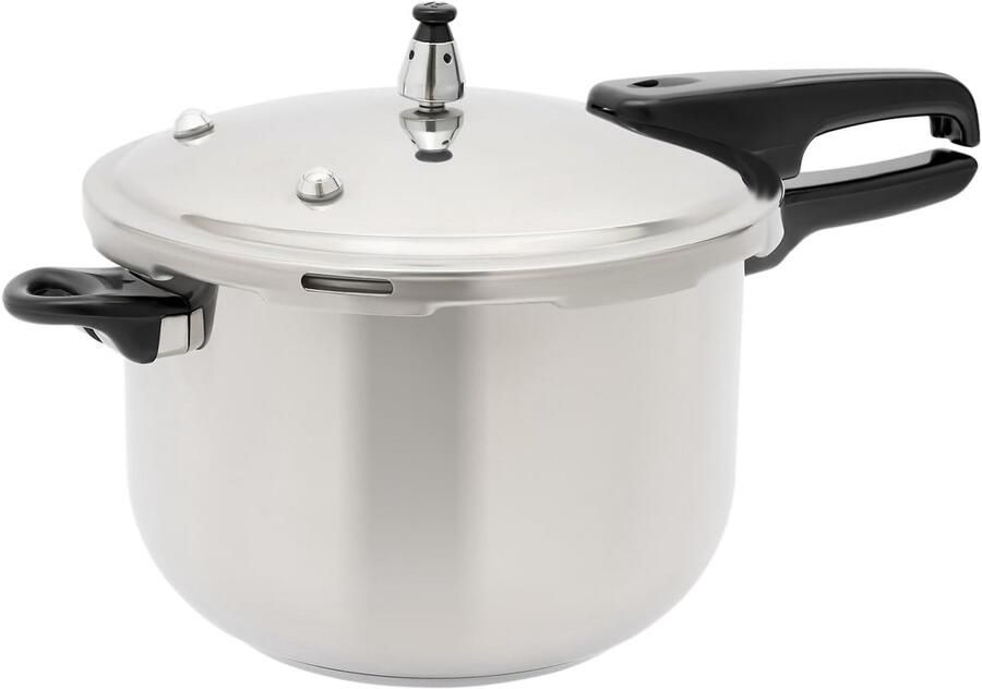 Snelkookpan Stoompan Snel Koken Veiligheidsvenster 9 Liter Zilver