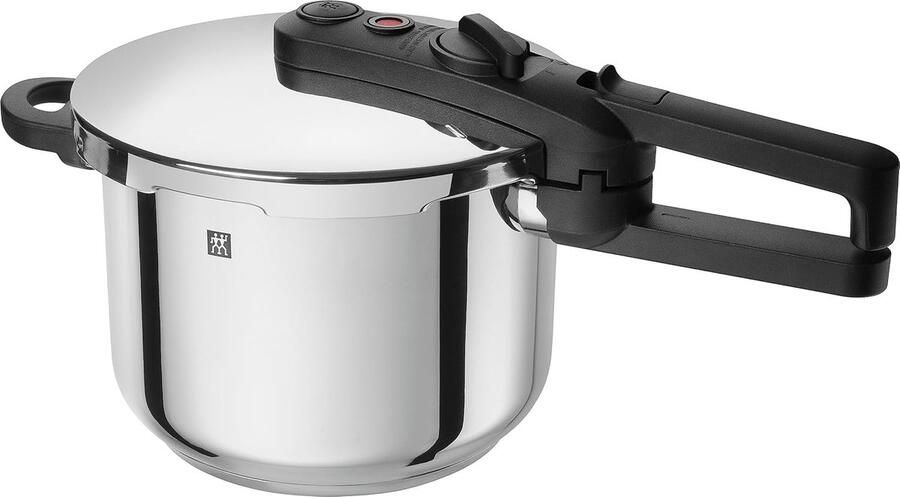 Snelkookpan Stoompan Snel Koken Voor Alle Warmtebronnen 6 Liter 22 Cm Zilver